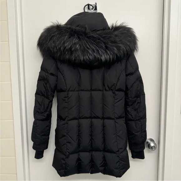 SAM. Fur Cruiser Parka Coat Puffer XS Black - Picture 6 of 7